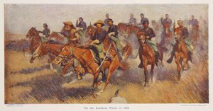 Auf den südlichen Ebenen im Jahr 1860, veröffentlicht 1909 von Frederic Remington