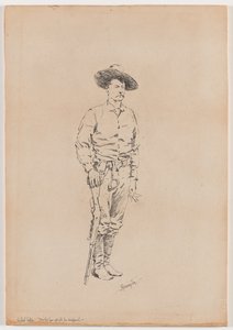 Skizze eines Texas Rangers für 