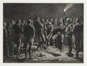 Die Apache-Kampagne – Beerdigung von Hatfields Männern, aus Harpers Weekly, veröffentlicht 1886