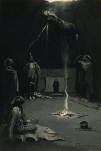 Der Gang des Medizin-Pferdes (Indianischer Feuergott) 1897