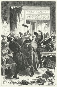 Feier eines Festes im mongolischen China (Gravur) von Frederic Theodore (after) Lix