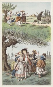 Wir waren drei Mädchen von Frederic Theodore (after) Lix