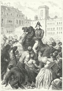Der Herzog von Wellington in einem Aufruhr (Stich) von Frederic Theodore (after) Lix