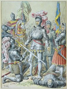 Schlacht von Pavia: Franz I., besiegt, übergibt sein Schwert dem Ritter Charles de Lannoy 1525