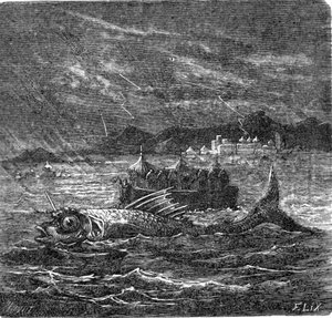 Der Riesenfisch der universellen Flut nach den Hindus von Frederic Theodore Lix