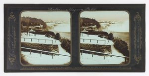 Winter Niagara Fälle, Gesamtansicht von der amerikanischen Seite