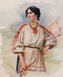 Ein russischer Diener in Sommerkleidung von Frederic de Haenen