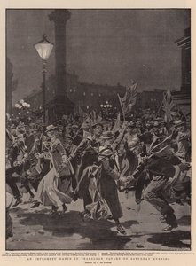 Ein spontaner Tanz auf dem Trafalgar Square am Samstagabend von Frederic de Haenen