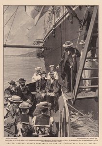 Im Exil, General Cronje geht an Bord der SS Milwaukee nach St. Helena von Frederic de Haenen