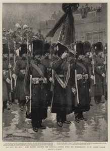 Gott schütze den König, Lord Roberts salutiert die Nationalhymne nach der Proklamation im St. James