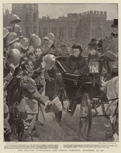 Die letzte öffentliche Funktion unseres geliebten Souveräns, 30. November 1900 von Frederic de Haenen