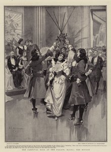 Der Karnevalsball im Palast, Malta, das Menuett von Frederic de Haenen