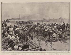 Die Kämpfe an der sibirischen Grenze, Russen gehen an die Front in der Mandschurei von Frederic de Haenen