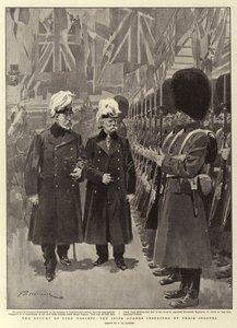 Die Rückkehr von Lord Roberts, die Irish Guards inspiziert von ihrem Colonel von Frederic de Haenen