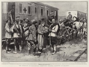 Die Russen in der Mandschurei, Entfernung von Cholerapatienten in Kharbia von Frederic de Haenen