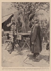 Der Sieger und der Besiegte, das Treffen von Lord Roberts und General Cronje von Frederic de Haenen