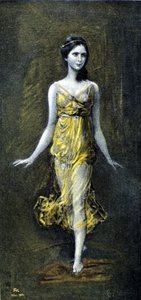 Isadora Duncan (1878 - 1927) von Kaulbac. November 1902. von Frederich August Kaulbach