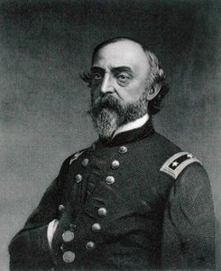 George Gordon Meade (1815-72) graviert von Robert E. Whitechurch (1814-c.83) nach einem Foto von Frederick (after) Gutekunst