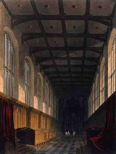Innenansicht der Trinity College Chapel, Cambridge, aus 
