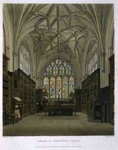 Bibliothek des Winchester College, aus 