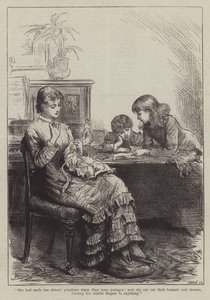 Menschen, die ich getroffen habe, die Gouvernante (Gravur) von Frederick (attr. to) Barnard