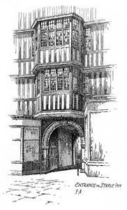 Eingang zum Staple Inn, Holborn, London, 1912 von Frederick Adcock