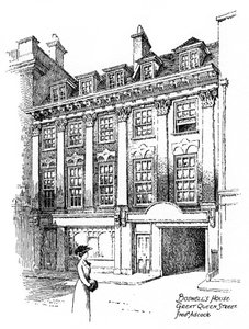 James Boswells Haus, Great Queen Street, Covent Garden, London, 1912