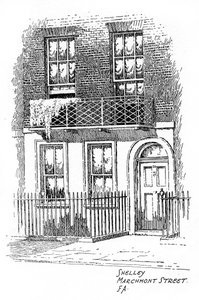 Haus von Percy Bysshe Shelley, Marchmont Street, Bloomsbury, London