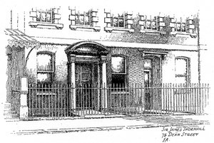 Haus von Sir James Thornhill, 75 Dean Street, London, 1912