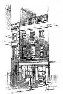 Haus von Thomas de Quincey, Soho, London, 1912