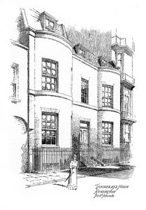 Haus von William Makepeace Thackeray, Kensington, London, 1912