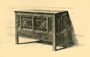 Eichentruhe, 1460-1480 von Frederick Albert Slocombe