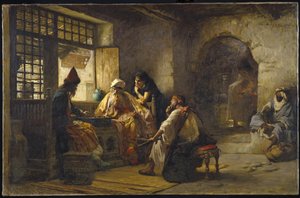 Ein interessantes Spiel, 1881 von Frederick Arthur Bridgman