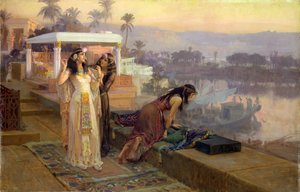 Kleopatra (69-30 v. Chr.) auf den Terrassen von Philae, 1896 von Frederick Arthur Bridgman