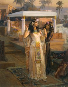 Kleopatra auf den Terrassen von Philae von Frederick Arthur Bridgman