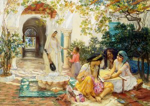 In einem Dorf in El Biar, Algier von Frederick Arthur Bridgman