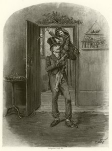 Bob Cratchit und Tiny Tim von Frederick Barnard