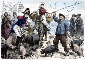Schweinemarkt, Boulogne von Frederick Barnard