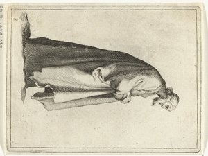Alter Mann mit langem Mantel (15 kleine Figuren) von Frederick Bloemaert