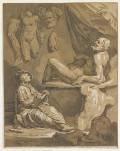Titelblatt für: Abraham Bloemaert, Oorspronkelyk en vermaard konstryk tekenboek. Teil 1