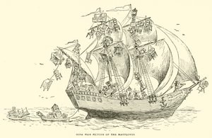 Echtes Bild der Mayflower
