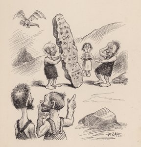 Unsere antediluvianischen Vorfahren von F. Opper: Nummer Achtundzwanzig von Frederick Burr Opper