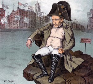 Der "kleine Napoleon der Wall Street" im Exil von Frederick Burr Opper