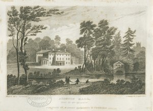 Bishton Halle: Gravur, 1830er Jahre