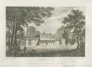 Shugborough Hall: Gravur, undatiert [ca. 1830] von Frederick Calvert