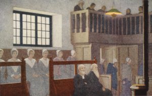 Quäker-Heilige: Ein Treffen der Freunde von Frederick Cayley Robinson