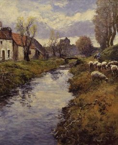 An den Ufern des Loing, Montigny von Frederick Charles Vipont Ede