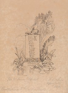 Frontispiz zu Mr. Fawkes Katalog von Frederick Christian Lewis the Elder
