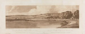 Ansicht von Belle Vue und Pont de Seve von der Terrasse in der Nähe von Pont de St. Cloud 1802; Platte 13 Ansichten in Paris, das Emanuel-Volumen Nachzeichnung der Platte B1981.25.2622