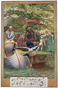 Die Abreise von Lohengrin, Illustration aus 